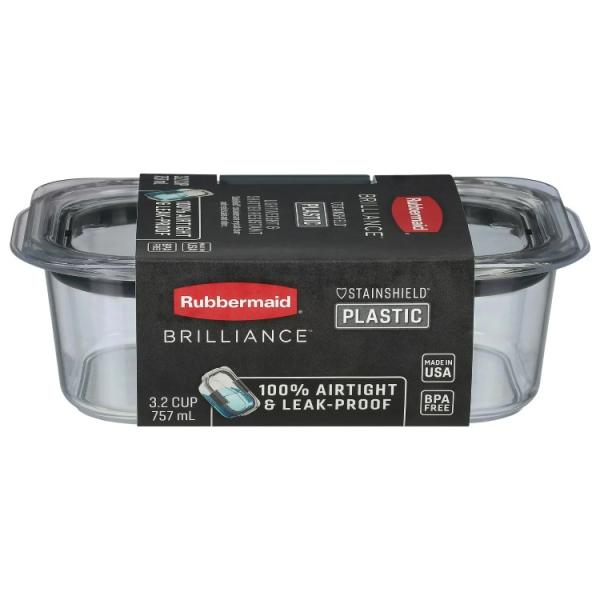 ラバーメイド ブリリアンス 保存容器 長方形 トライタン製 約3.2カップ Rubbermaid B...