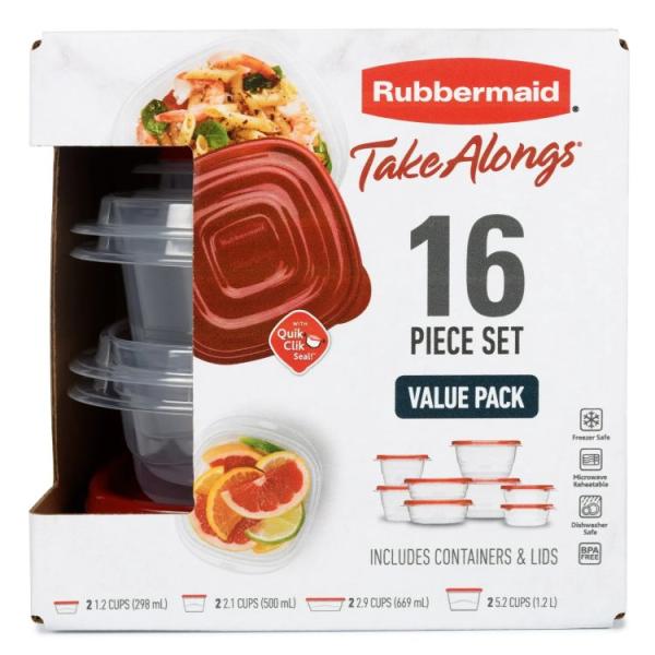 ラバーメイド テイクアロングス 食品保存容器 16点セット Rubbermaid TakeAlong...
