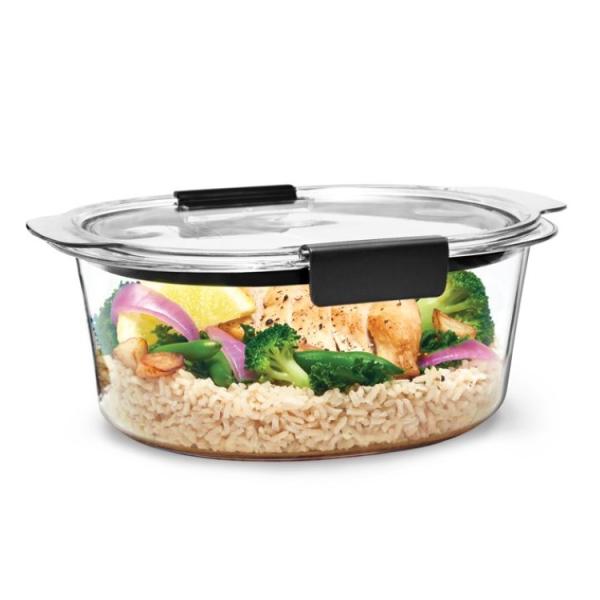 ラバーメイド ブリリアンス ラウンド保存容器 漏れ防止仕様 6.97カップ Rubbermaid B...