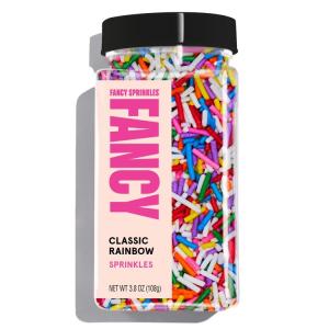 ファンシースプリンクルズ クラシックレインボークランチージミーズ デザートスプリンクル 108g Fancy Sprinkles Classic Rainbow お取り寄せ｜Costopa