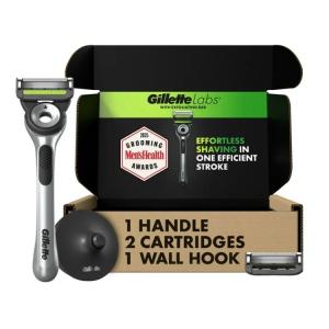 [限定版]ジレットラボ エクスフォリエーティングバー メンズカミソリ 本体 替刃2個付 GilletteLabs with Exfoliating Bar by お取り寄せ
