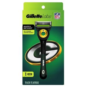 [限定版]ジレットラボ メンズカミソリ グリーンベイパッカーズ公式デザイン 本体 替刃1個付 Gillette Labs Official Packers Li お取り寄せ