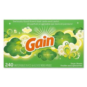 Gain ゲイン ドライヤーシート オリジナル 240枚 しわ伸ばしアメリカ [海外直送] アメリカ 有名ブランド 米国｜womensfitness