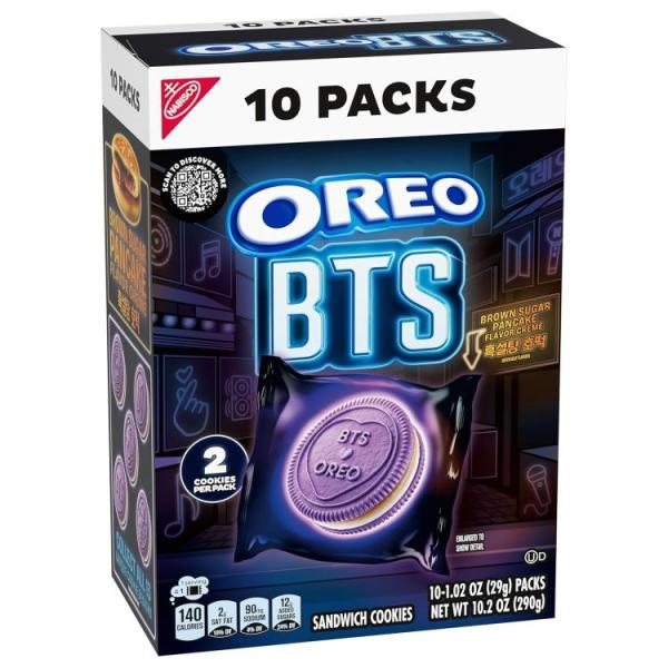 お取り寄せ [限定版]オレオ BTS サンドイッチクッキー スナックパック 10袋入り OREO B...