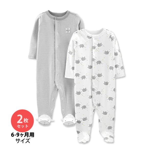 シンプル ジョイズ バイ カーターズ コットンフット ベビー服 ゾウ 2枚セット Simple Jo...