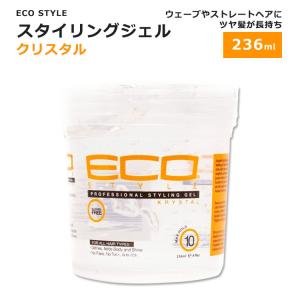 エコスタイル スタイリングジェル クリスタル 236ml (8floz) Eco Style Krystal Styling Gel スタイリング剤 ヘアジェル ヘアセット 天然成分｜womensfitness