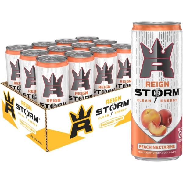 レインストーム ピーチネクタリン エナジードリンク 355ml 12本入り REIGN Storm,...
