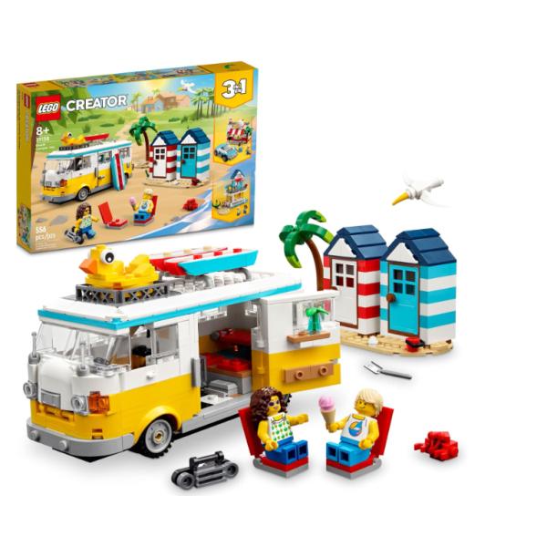レゴ LEGO クリエイター 31138  3イン1 ビーチキャンパーバンビルディングキット 「アウ...