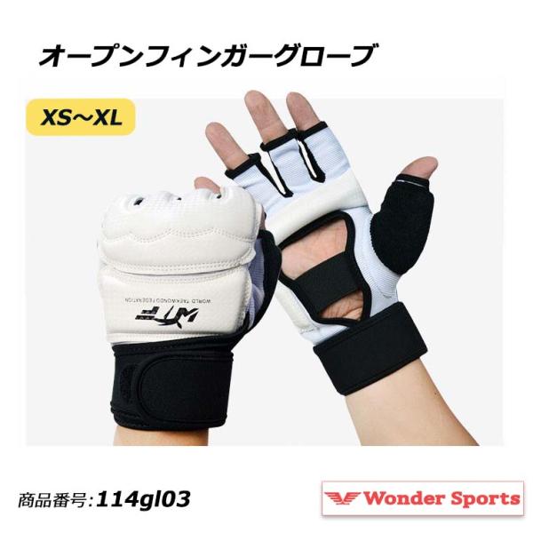 オープンフィンガー グローブ 左右両手セット ガード ムエタイ テコンドー 教室 キックボクシング ...