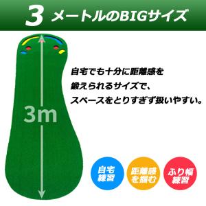 ゴルフパターマット パター 練習 パット マッ...の詳細画像1
