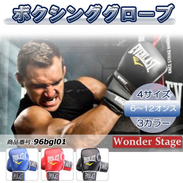 ボクシンググローブ EVERLASTオンスグローブ 6オンス 8オンス 10オンス 12オンス キッ...