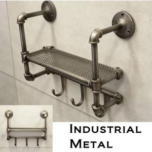 インダストリアルメタル [ウォールシェルフ スクエア] おしゃれ