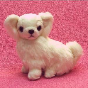 チワワ クリーム 四立ち 首ジョイントぬいぐるみ 犬雑貨・プレゼント
