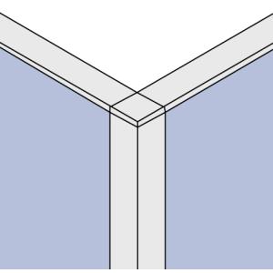 内田洋行 E3パネル 40mm厚タイプ用 Lジョイント 高さ1325用