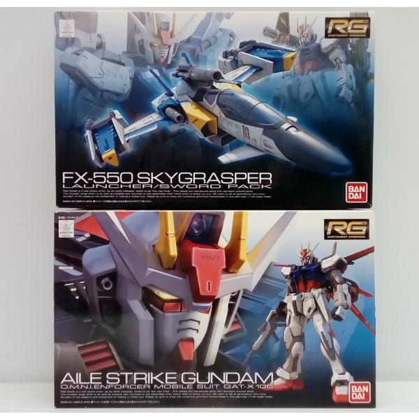 【中古】【未組立】【セット】1/144 RG GAT-X105 エールストライクガンダム＋1/144...