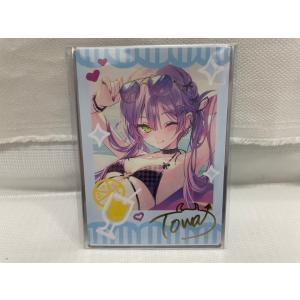 【中古】【未開封】常闇トワ 箔押し複製サイン入り rurudo描き下ろし チェキ風ブロマイドカード＜コレクターズアイテム＞（代引き不可）6546