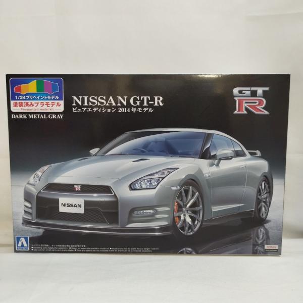 【中古】【未組立】1/24 NISSAN GT-R R35 2014年モデル (ダークメタルグレー)...
