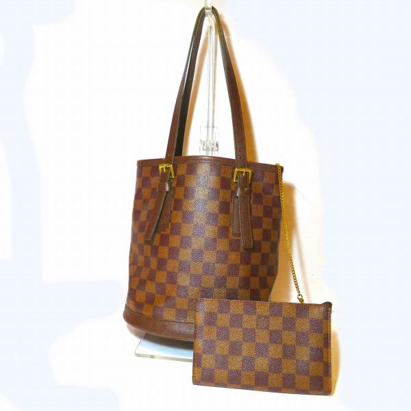 ルイヴィトン Louis Vuitton ダミエ マレ N42240 ポーチ付き バケツ型 バッグ ...