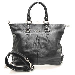 コーチ COACH F15444 レザー ブラック 2WAY ショルダー バッグ ハンドバッグ レデ...