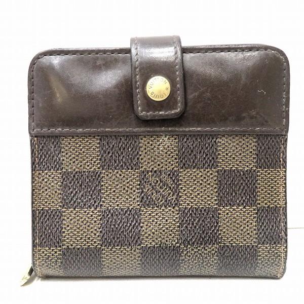 ルイヴィトン Louis Vuitton ダミエ コンパクトジップ N61668 2つ折り財布 ユニ...