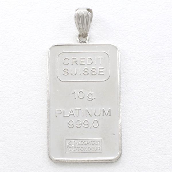 ペンダントトップ クレディスイス インゴット 白金 PT1000 PT900 総重量約10.2g
