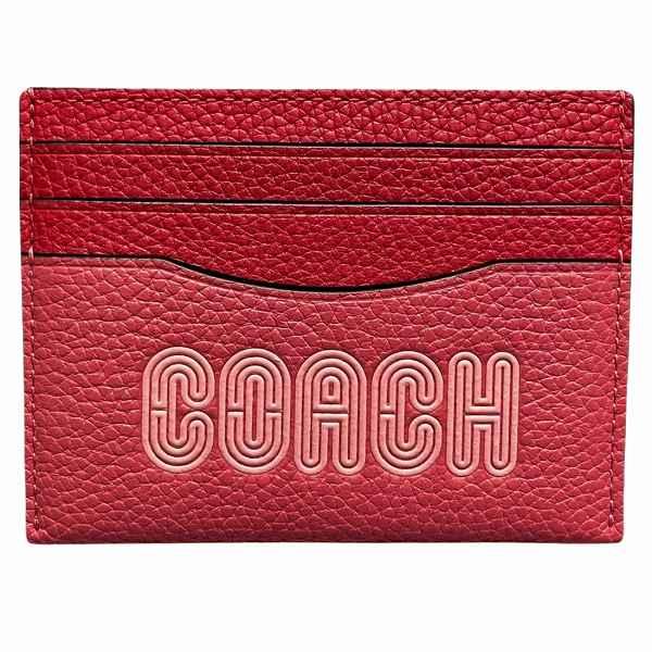 コーチ COACH 72579 レザー ロゴ カードケース ブランド小物 名刺入れ レディース 中古