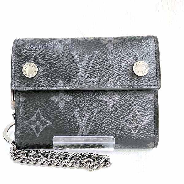 ルイヴィトン Louis Vuitton モノグラムエクリプス チェーンコンパクトウォレット M63...