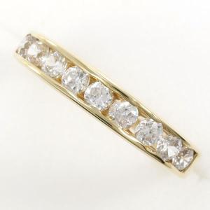 ete エテ ダイヤモンド リング レディース K10YG 13号 0.05ct 1.9g 10 