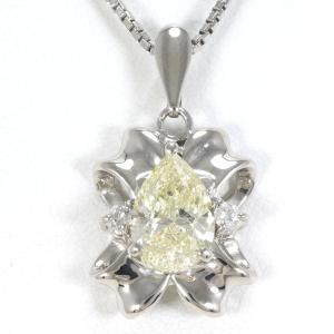 ネックレス K18 18金 YG イエローゴールド ダイヤ 約0.36ct SI2 鑑別書  