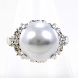 pt900 akoyaパール リング 15.5号 真珠 あこや pt900 akoyaパール リング 15.5号 真珠 あこや