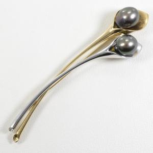 ジュエリー工房アトラス ピンブローチ ラペルピン ダイヤモンド