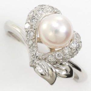 TASAKI タサキ パールリング 指輪 アコヤ真珠 8.1mm ダイヤモンド