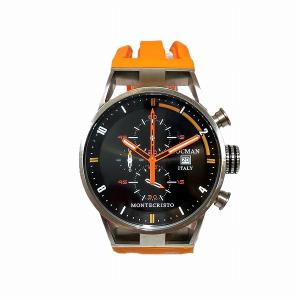 美品☆スワロフスキー Octea オクティア クロノグラフ 腕時計 スイス製 Octea moon ウォッチ, スイス製, 月, レザーストラップ, ブルー