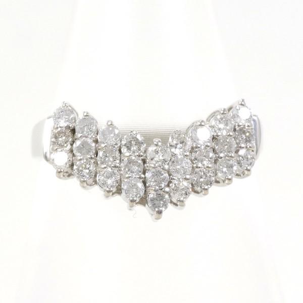 リング PT900 プラチナ 指輪 8.5号 ダイヤ 0.50 総重量約3.7g