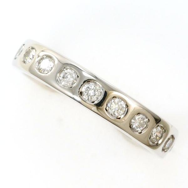 リング・指輪 PT900 プラチナ K18 18金 13.5号 ダイヤモンド 0.50 鑑別書 総重...