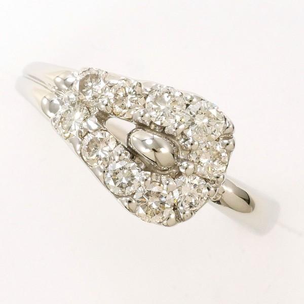 リング PT900 プラチナ 指輪 8.5号 ダイヤ 0.50 総重量約4.0g