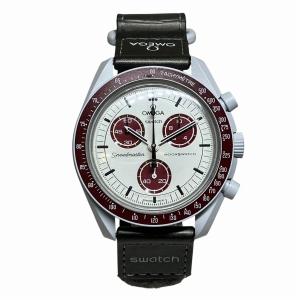 オメガ×スウォッチ ムーンスウォッチ ミッション トゥ プルート SO33M101 クォーツ 時計 腕時計 メンズ 中古
