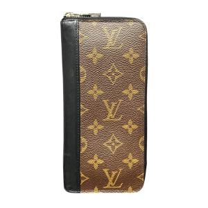 ルイ・ヴィトン LOUIS VUITTON ジッピーウォレット ヴェルティカル 長財布 モノグラムマカサー PVC M60109 メンズ 中古