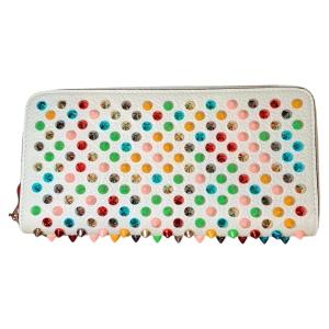 クリスチャンルブタン Christian Louboutin スパイクスタッズ 長財布 レザー メタル 1175147 レディース 中古