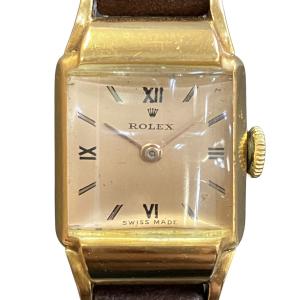 ロレックス ROLEX プレシジョン 腕時計 総重量約17.6g K18 麻・リネン 手巻き ゴールド文字盤 4309 レディース 中古