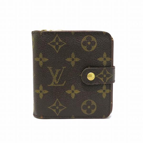 ルイヴィトン Louis Vuitton モノグラム コンパクトジップ M61667 2つ折り財布 ...