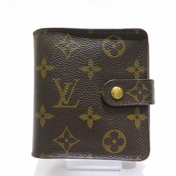 ルイヴィトン Louis Vuitton モノグラム コンパクト ジップ M61667 財布 2つ折...