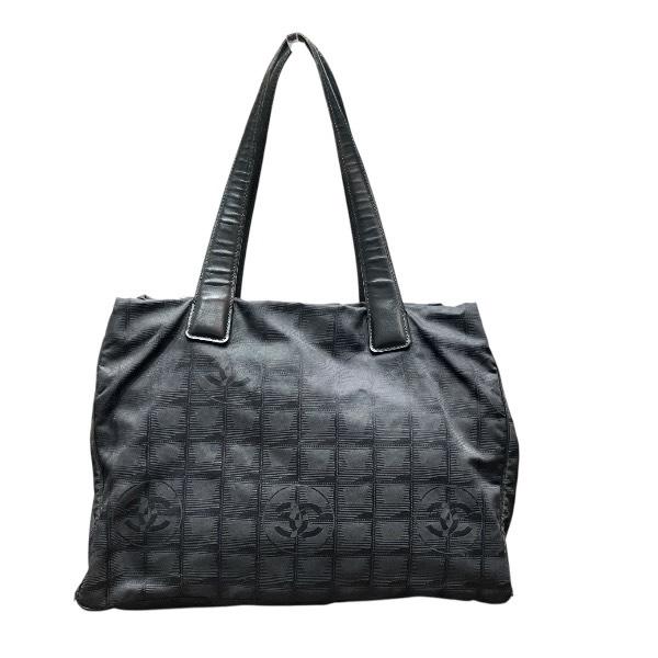 シャネル CHANEL ニュートラベルライン トートMM バッグ トートバッグ レディース 中古
