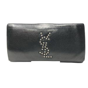 イヴ・サンローラン YVES SAINT LAURENT 長財布 レザー 132855 ユニセックス 中古