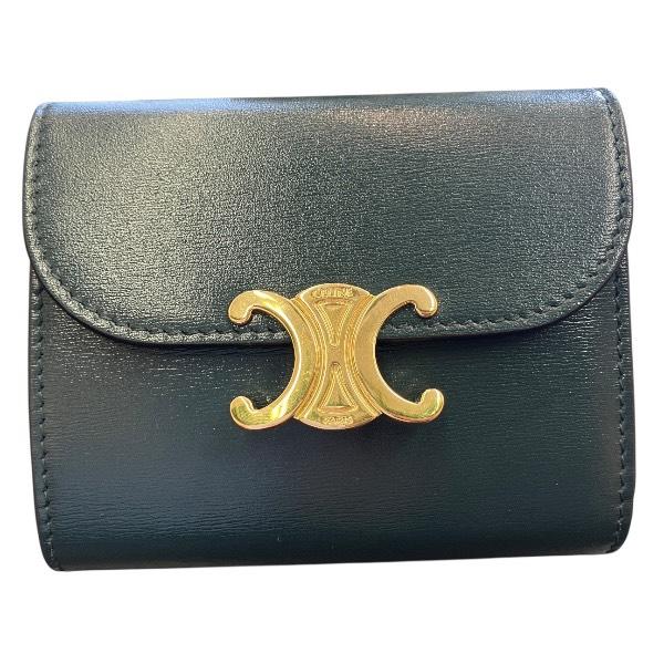 セリーヌ CELINE トリオンフ 10D783DPV スモール フラップ ウォレット 3つ折り財布...