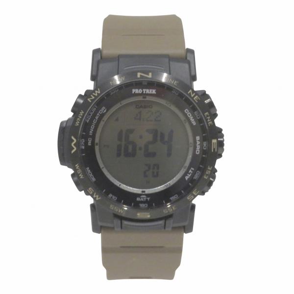 カシオ CASIO プロトレック 腕時計 総重量約44.8g 樹脂 ラバー ソーラー ブラック文字盤...