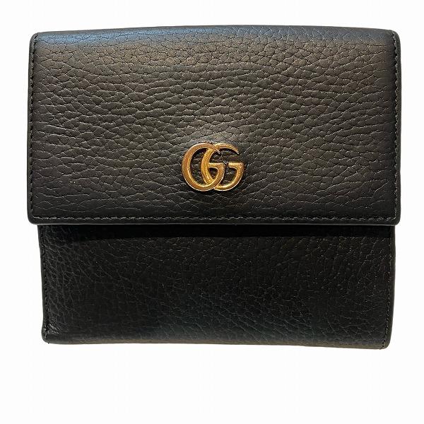 グッチ GUCCI GGマーモント コンパクトウォレット 456122 Wホック 2つ折り財布 ユニ...