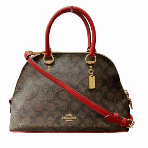 COACH（コーチ） ハンドバッグ シグネチャー PVC×レザー F34605 2WAY