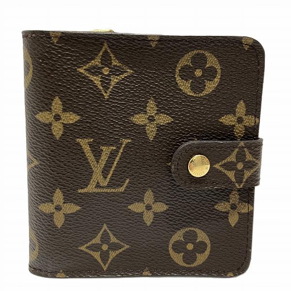 ルイヴィトン Louis Vuitton モノグラム コンパクトジップ M61667 2つ折り財布 ...