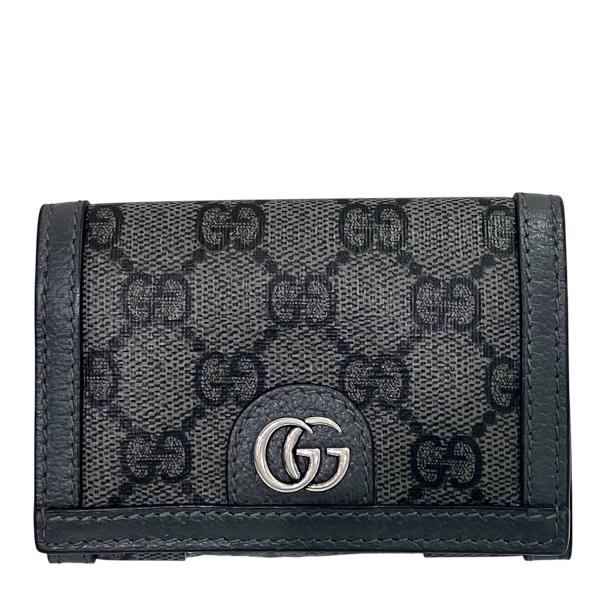 グッチ GUCCI カードケース GG PVC レザー 763286 ユニセックス 中古